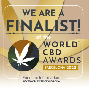 World CBD Awards Finalist badge & WorldCBDAwards.com for more information